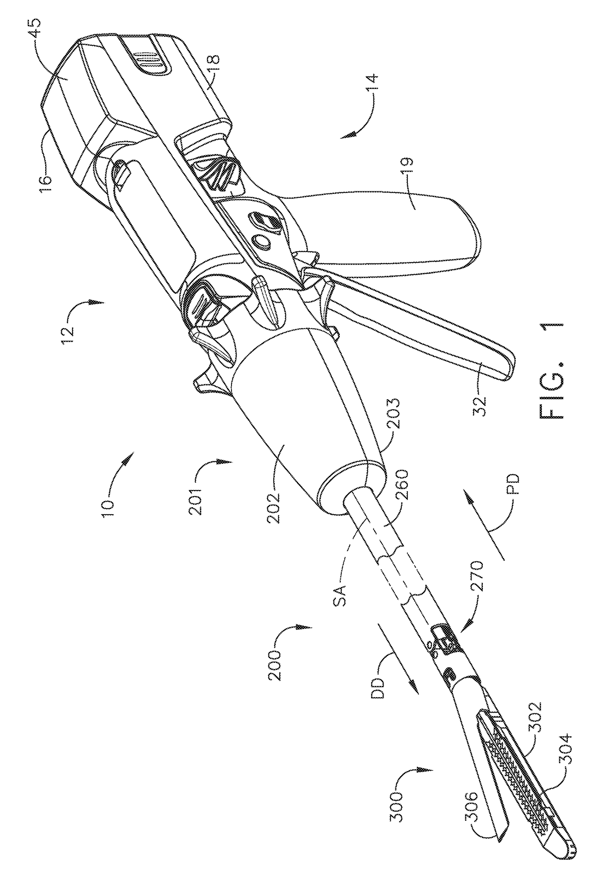 Control of motor velocity of a surgical stapling and cutting instrument based on angle of articulation