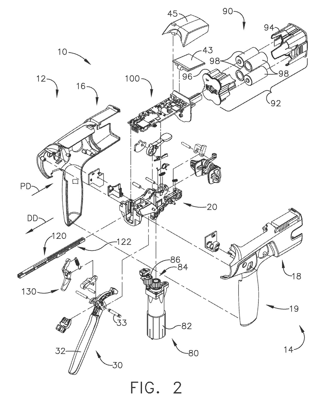 Control of motor velocity of a surgical stapling and cutting instrument based on angle of articulation