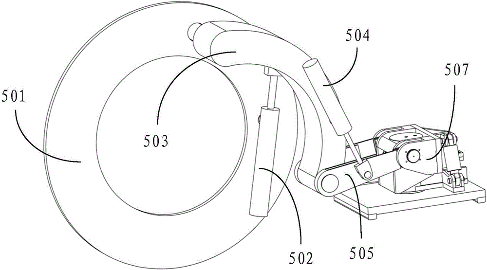 Double-folding-arm type pipe piece assembly machine for three-ring type section tunnel shield tunneling machine