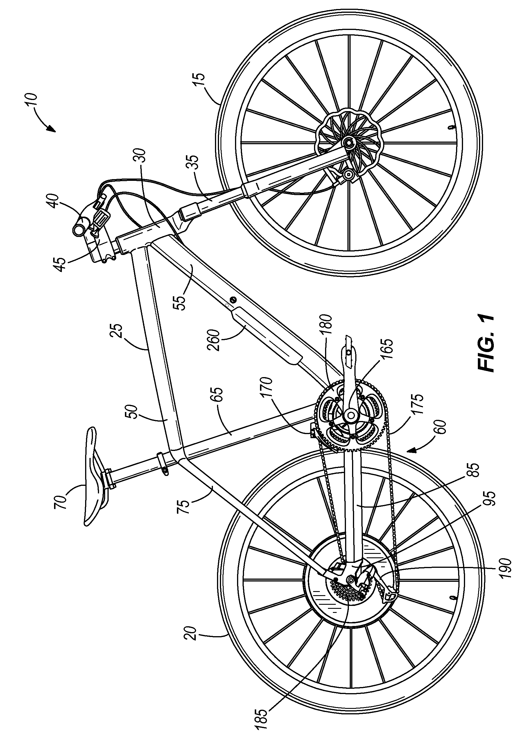 Torque element for a motor-driven bicycle