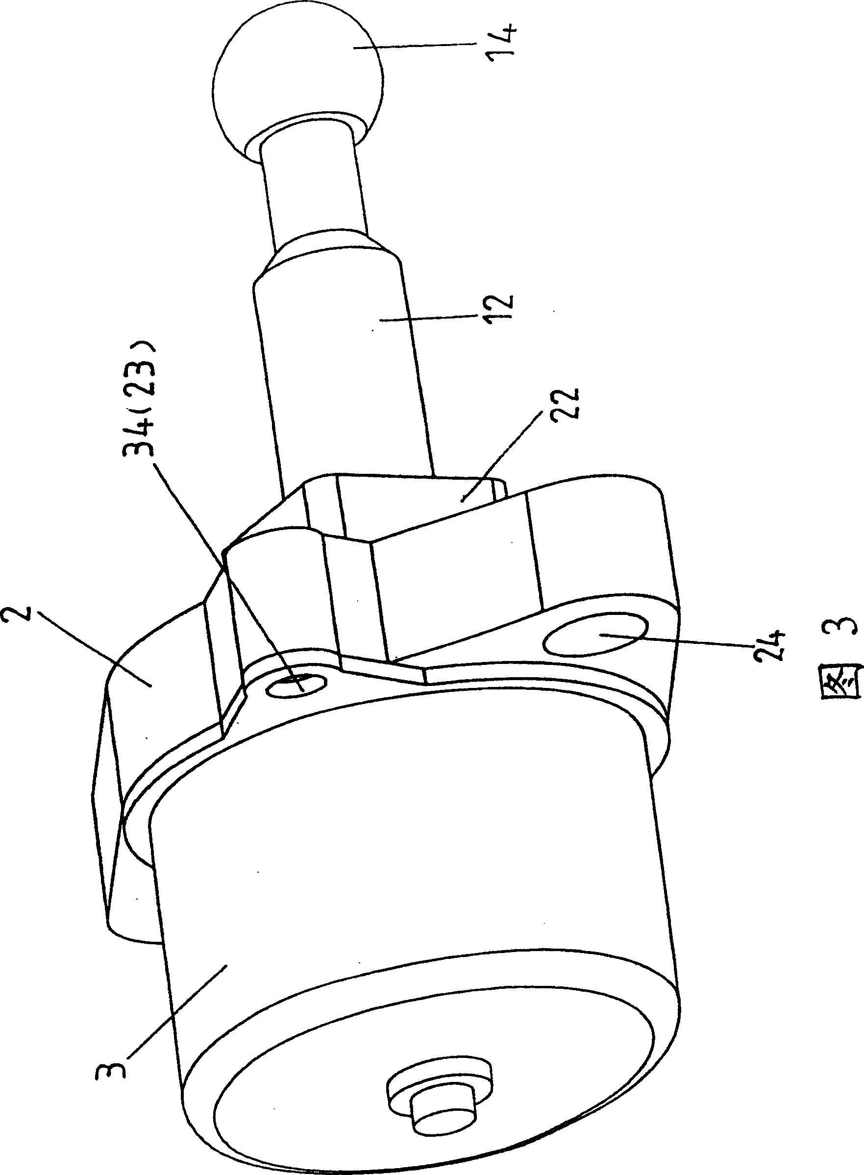 Headlight irradiation position regulator