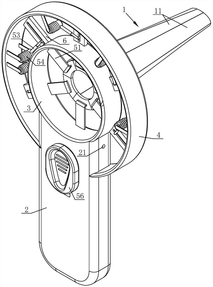 Pushing type vaginal speculum