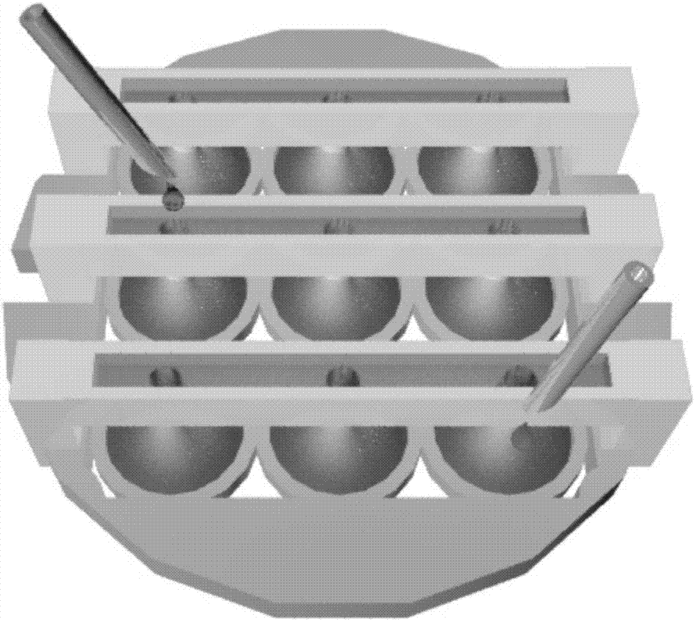 Device and method for cell patterning culture based on 3D printing technique