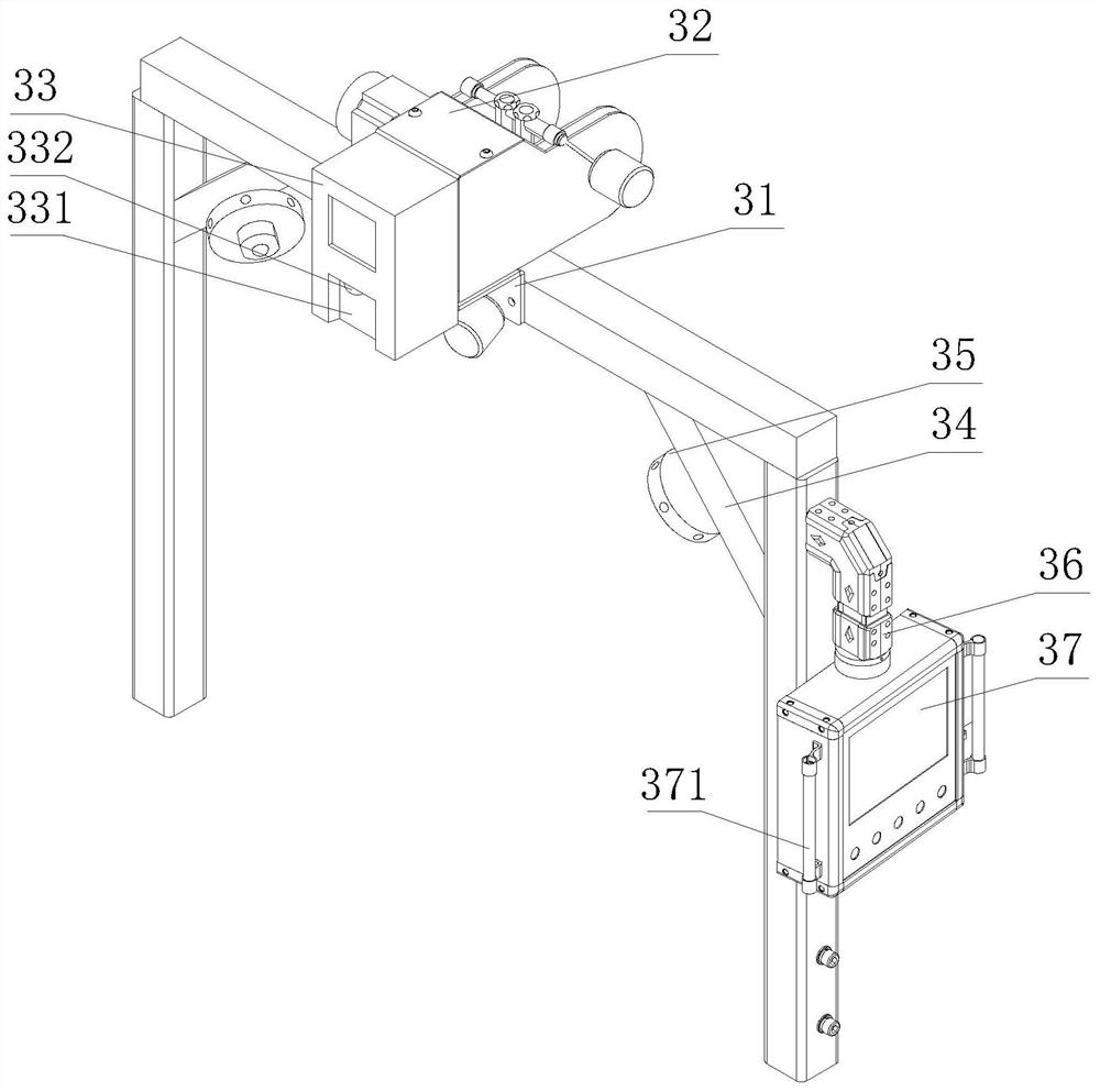 Belt conveyor running state detection system based on line laser