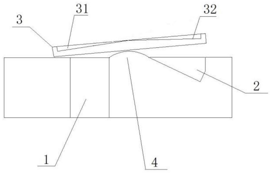 Coke oven chute opening adjusting structure