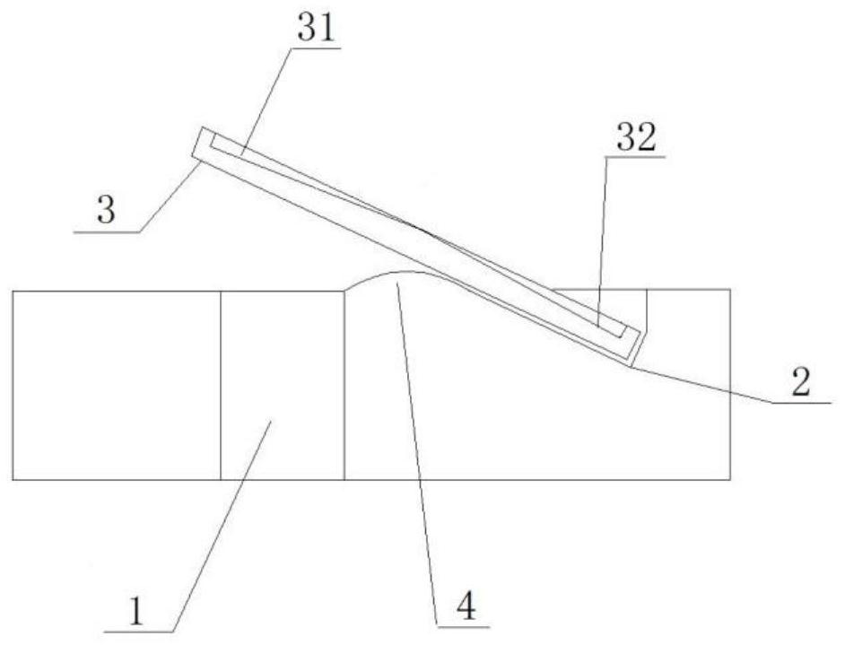 Coke oven chute opening adjusting structure