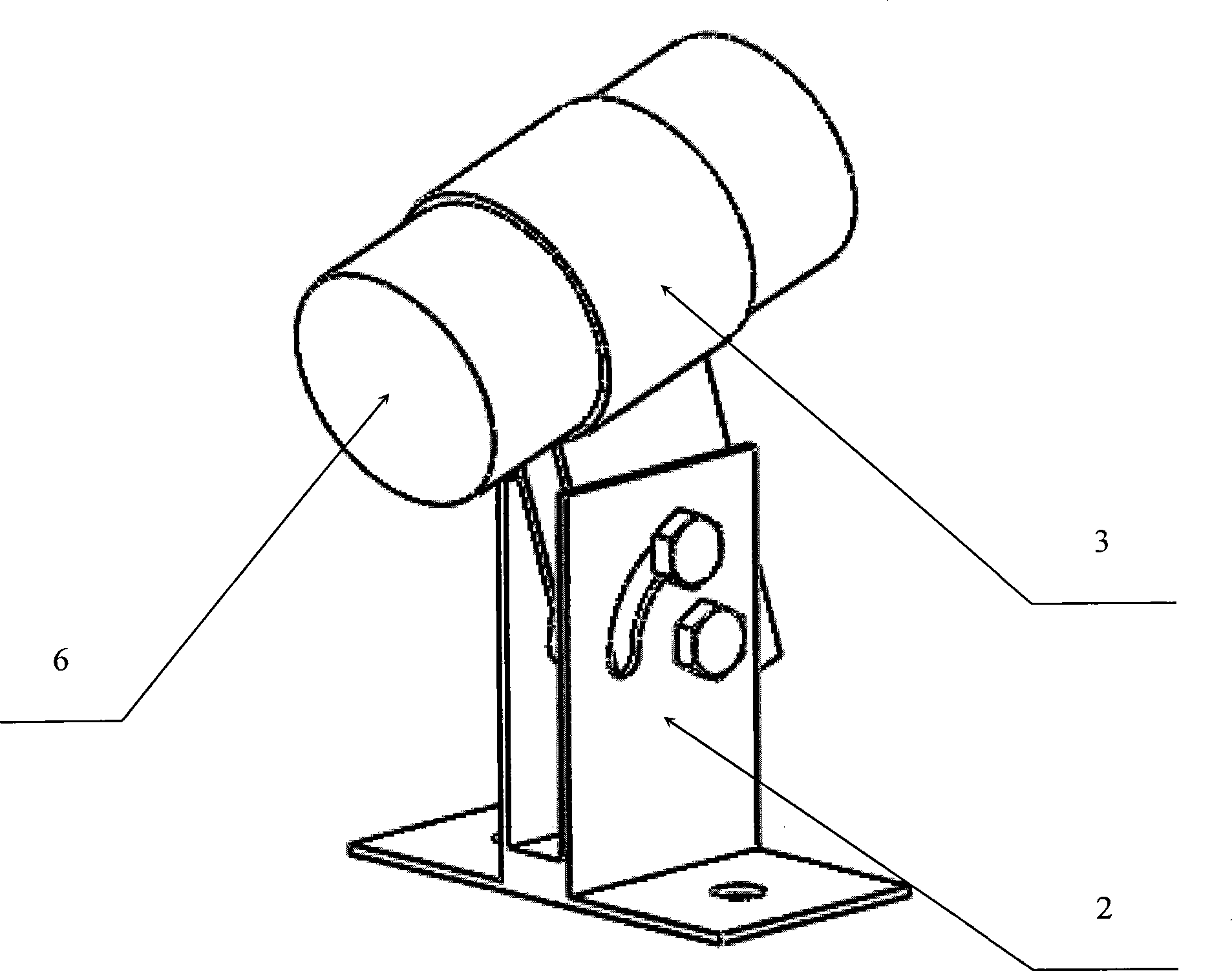 Laser ground projection type commercial car body length initiative visual detection system