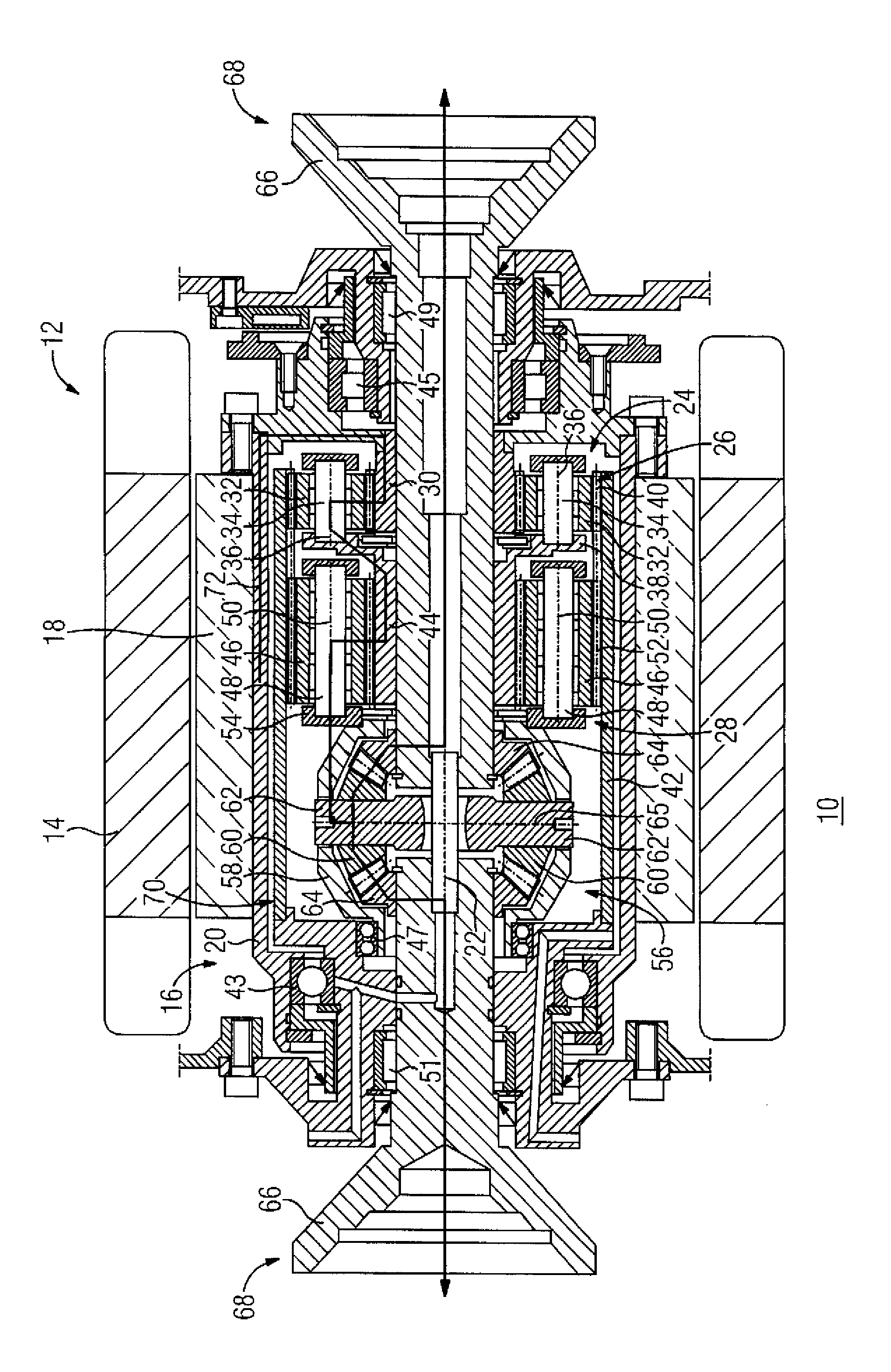 Drive device for a motor vehicle