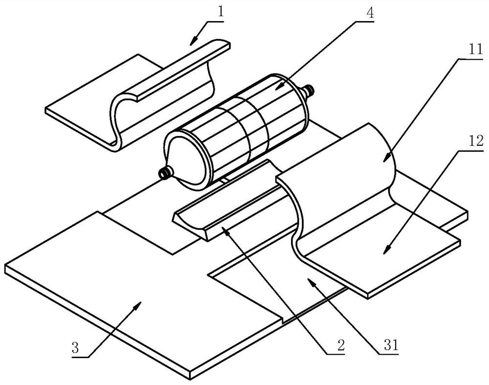 Space synthesis power amplifier and heat dissipation device thereof