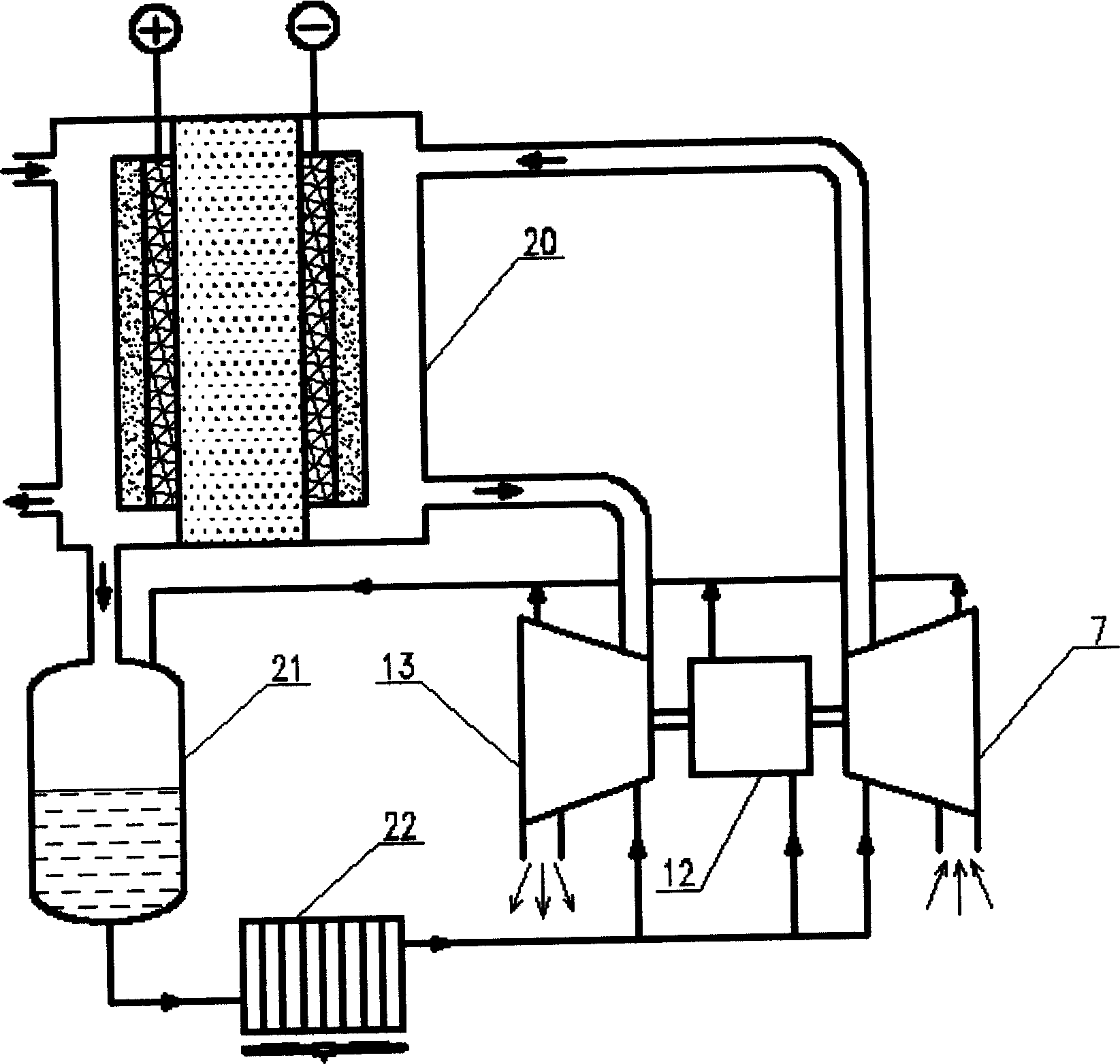 Screw rod compression-expansion unit for fuel battery automobile