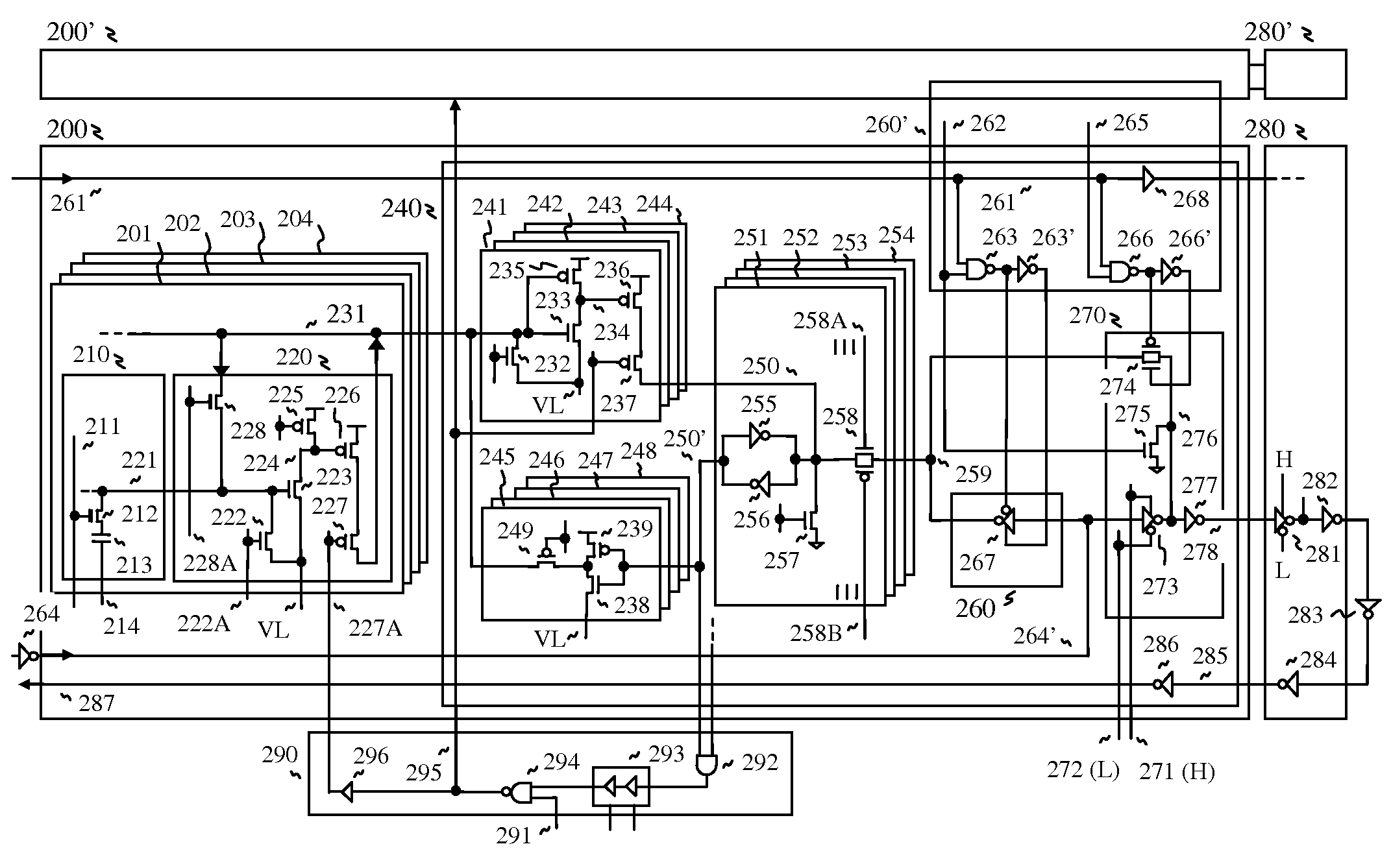 DRAM including a reduced storage capacitor