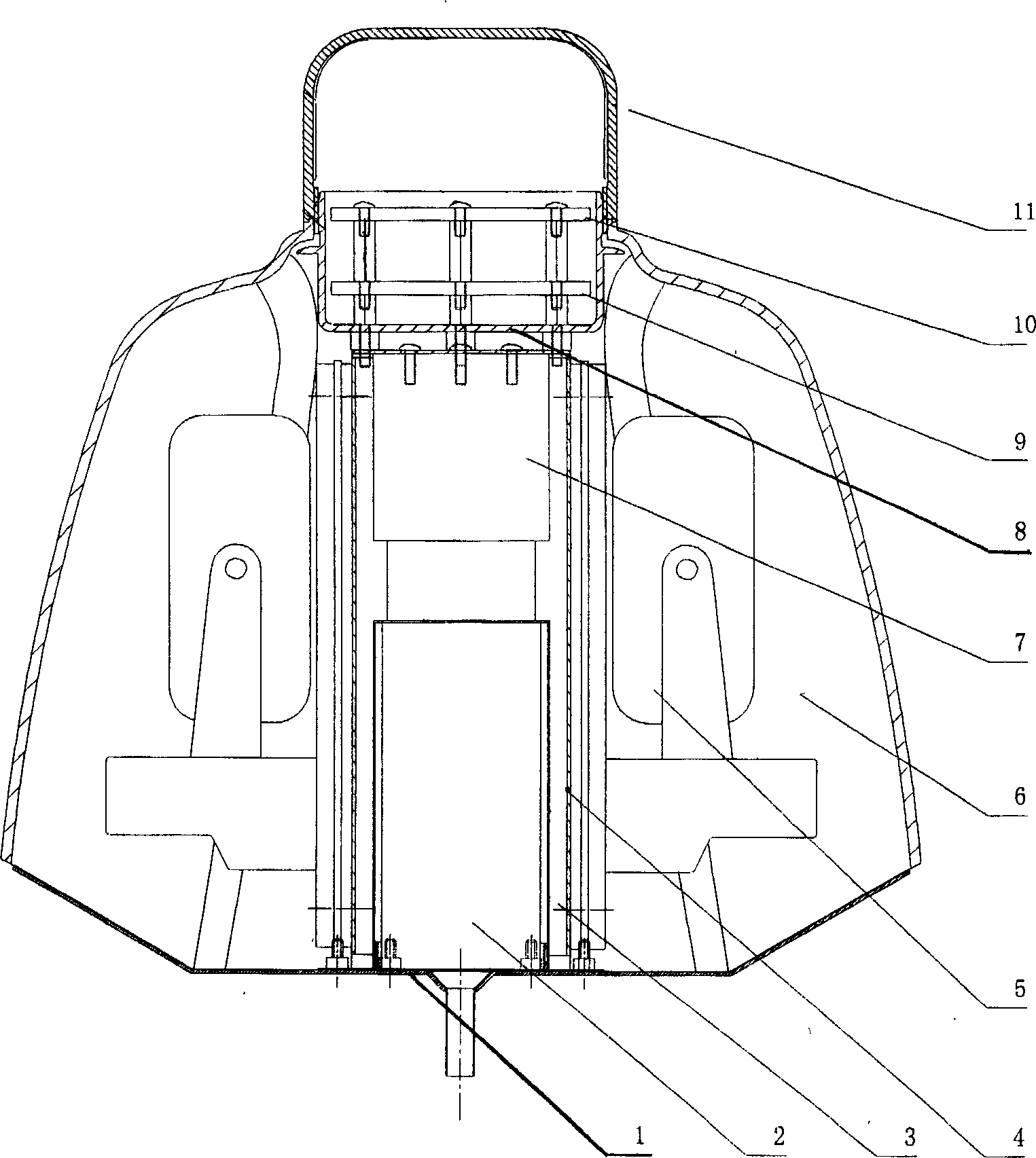 Electronci alarming guard for separating dangerous area