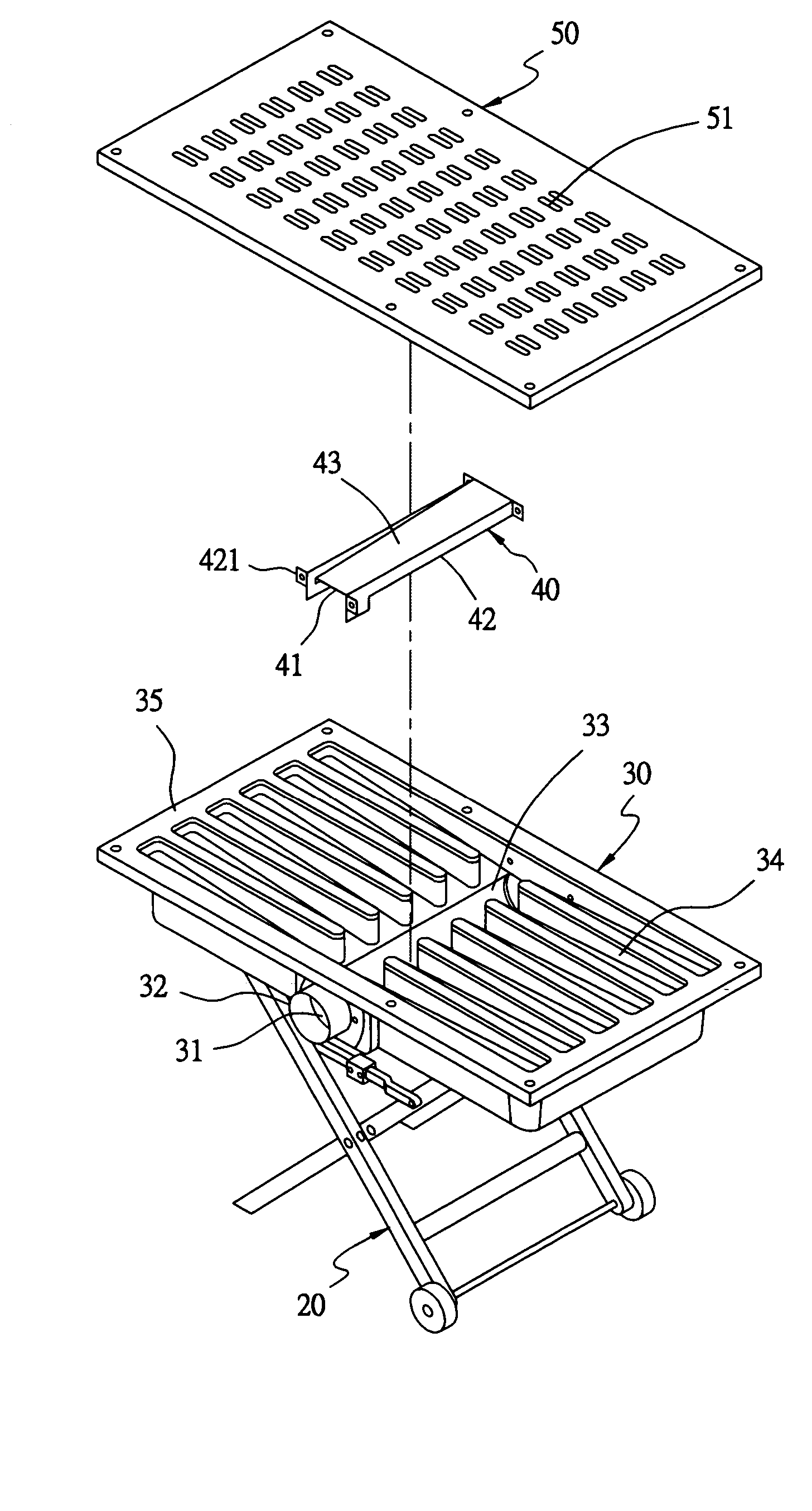 Tabletop wood-waste-collecting machine