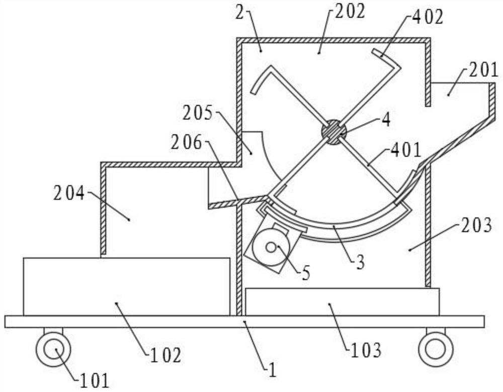 Dry branch treatment equipment for municipal garden cleaning and treatment method