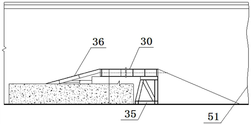 A kind of construction method of inverted arch filling integral pouring