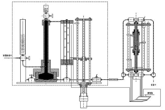 High-temperature high-pressure oil and water two-phase metering device