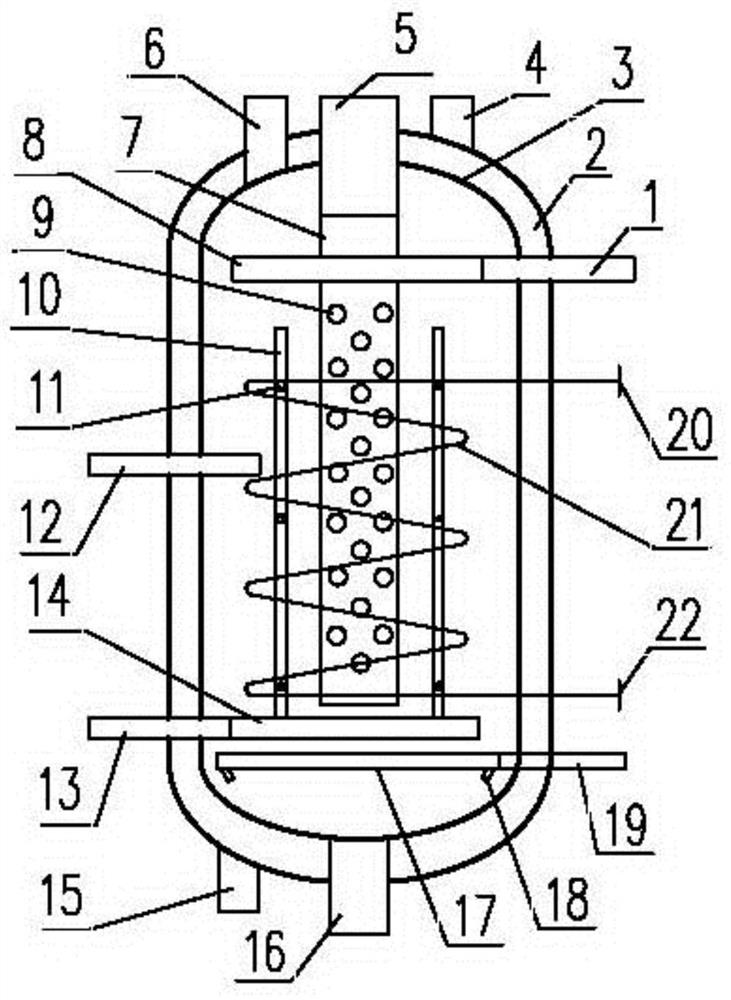 Heat removal type supercritical water treatment reactor for oily sludge and operation method thereof