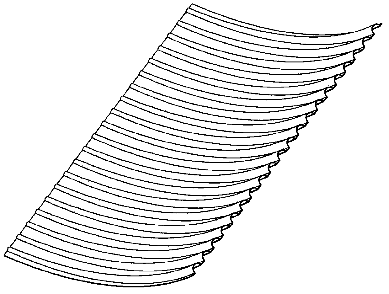 Aerodynamic bearing with radially distributed and overlapped elastic foil