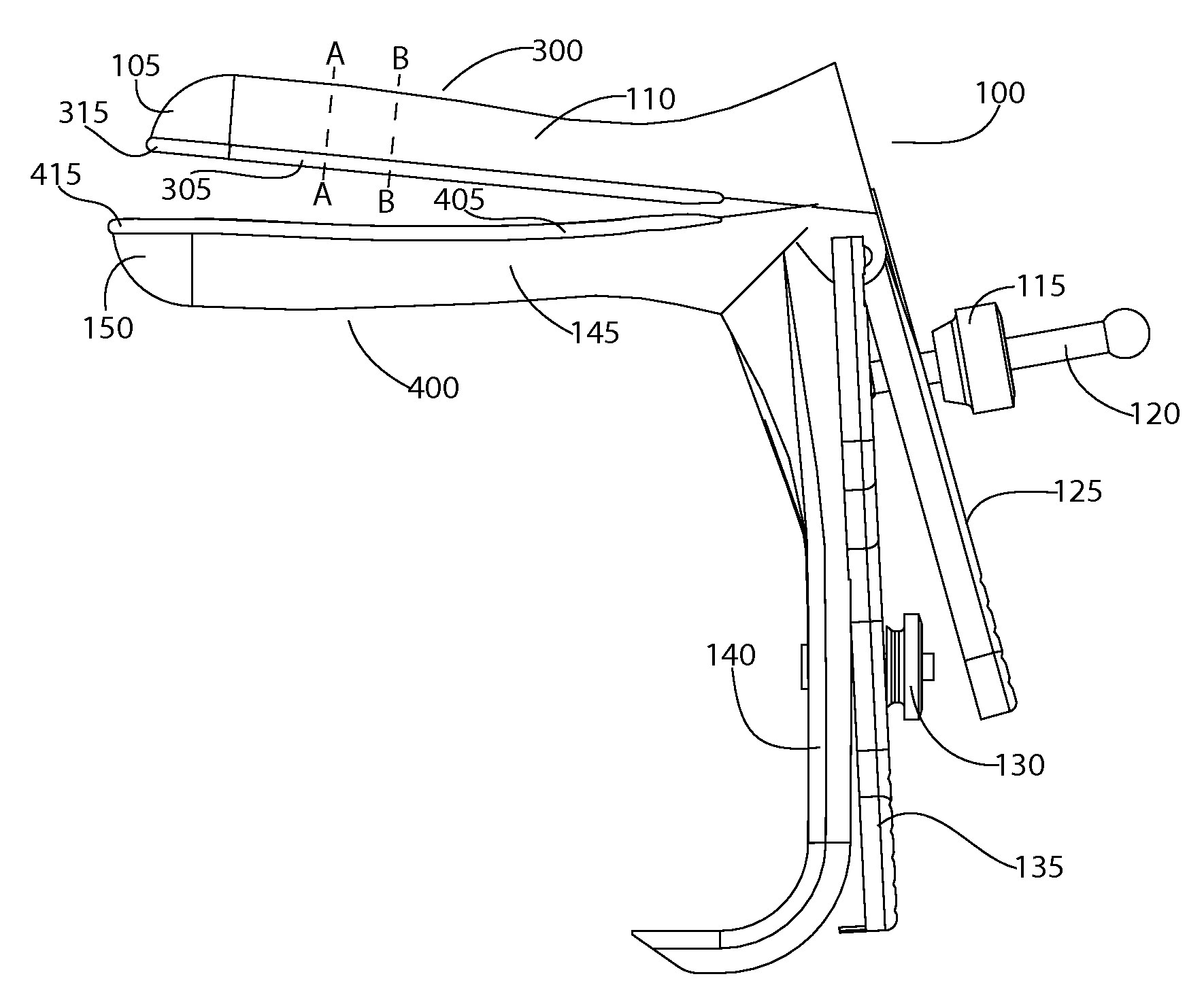 Vaginal speculum with solid rounded edges