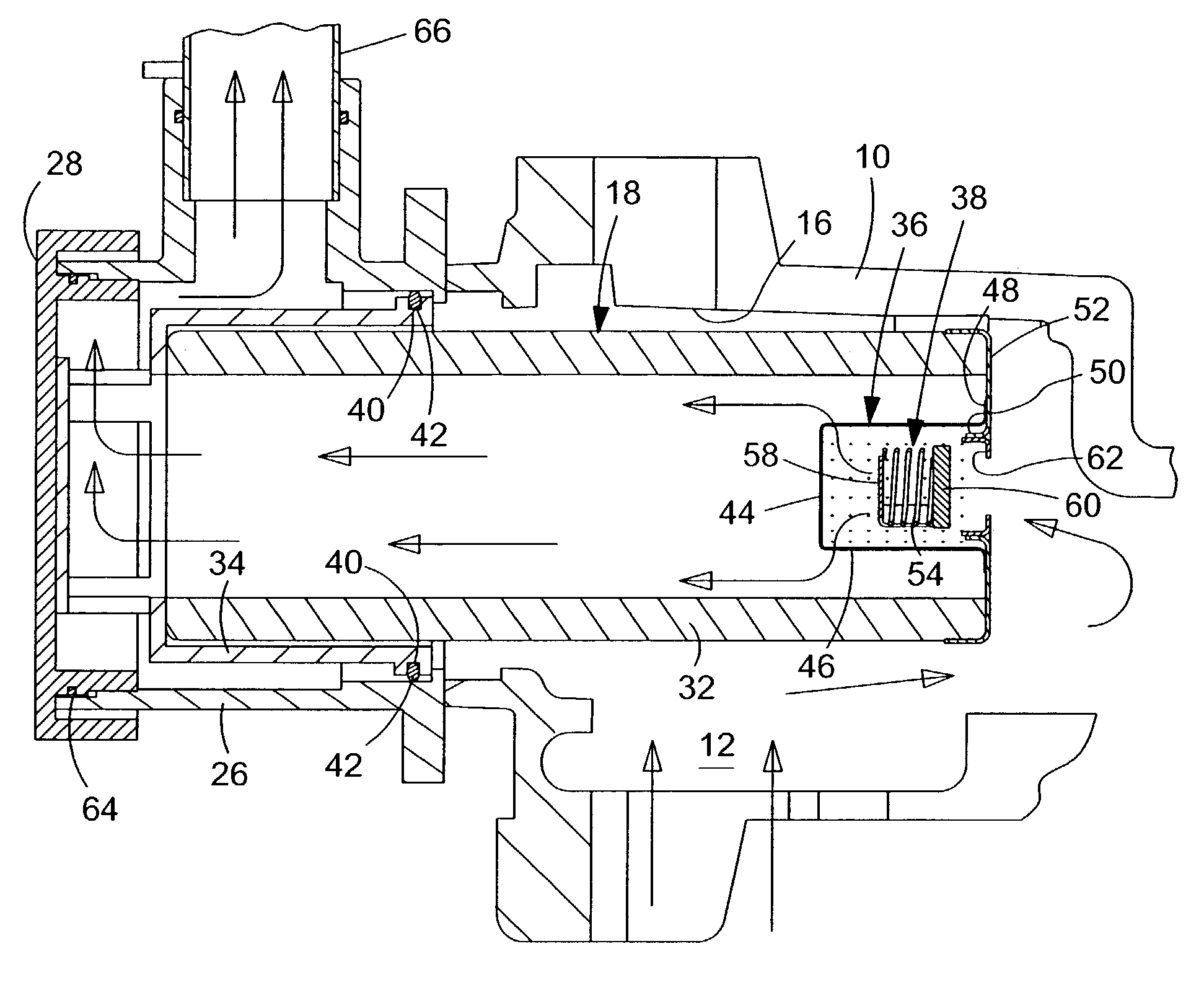 Oil filter cartridge