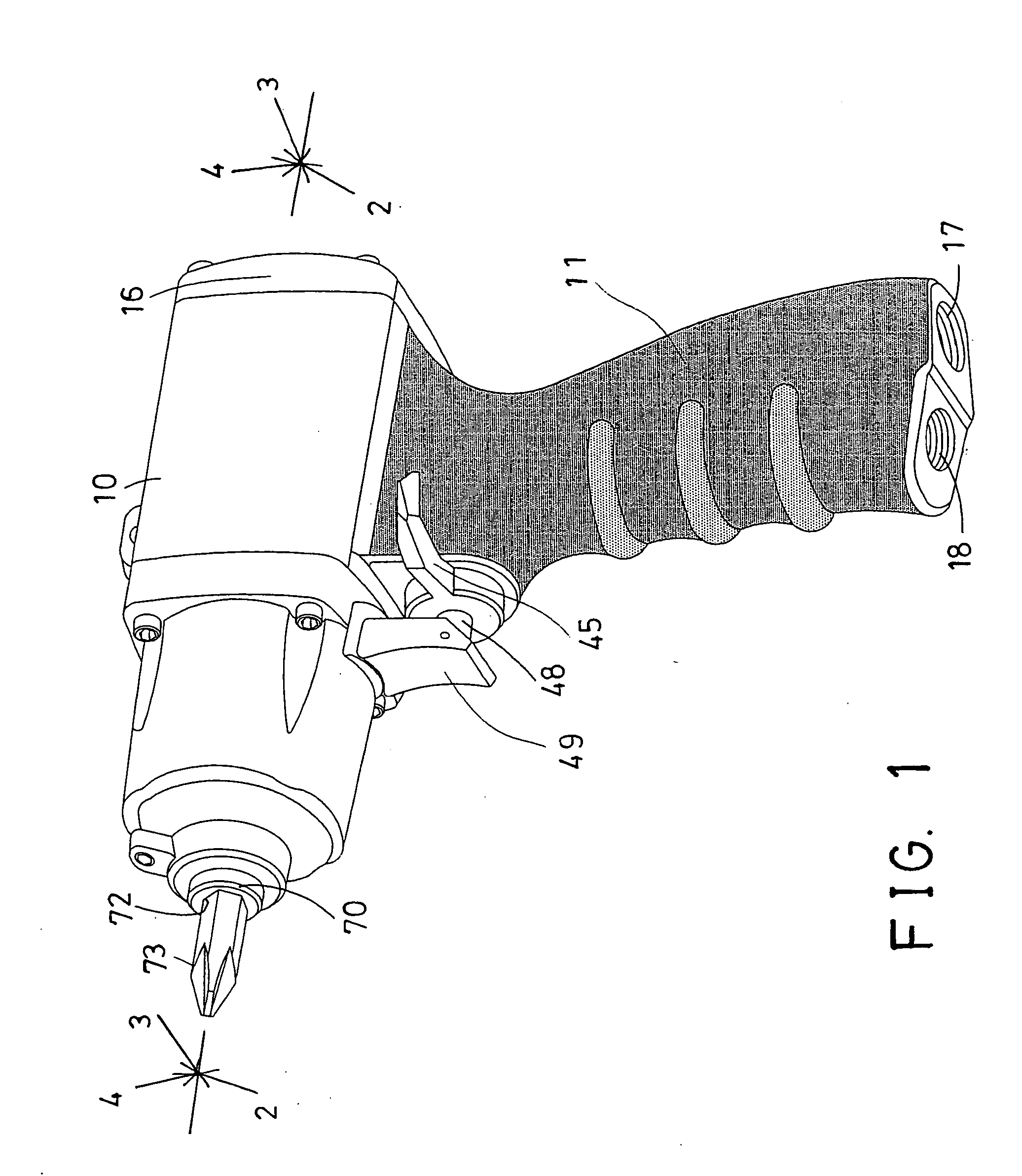 Pneumatic tool having pressure release device