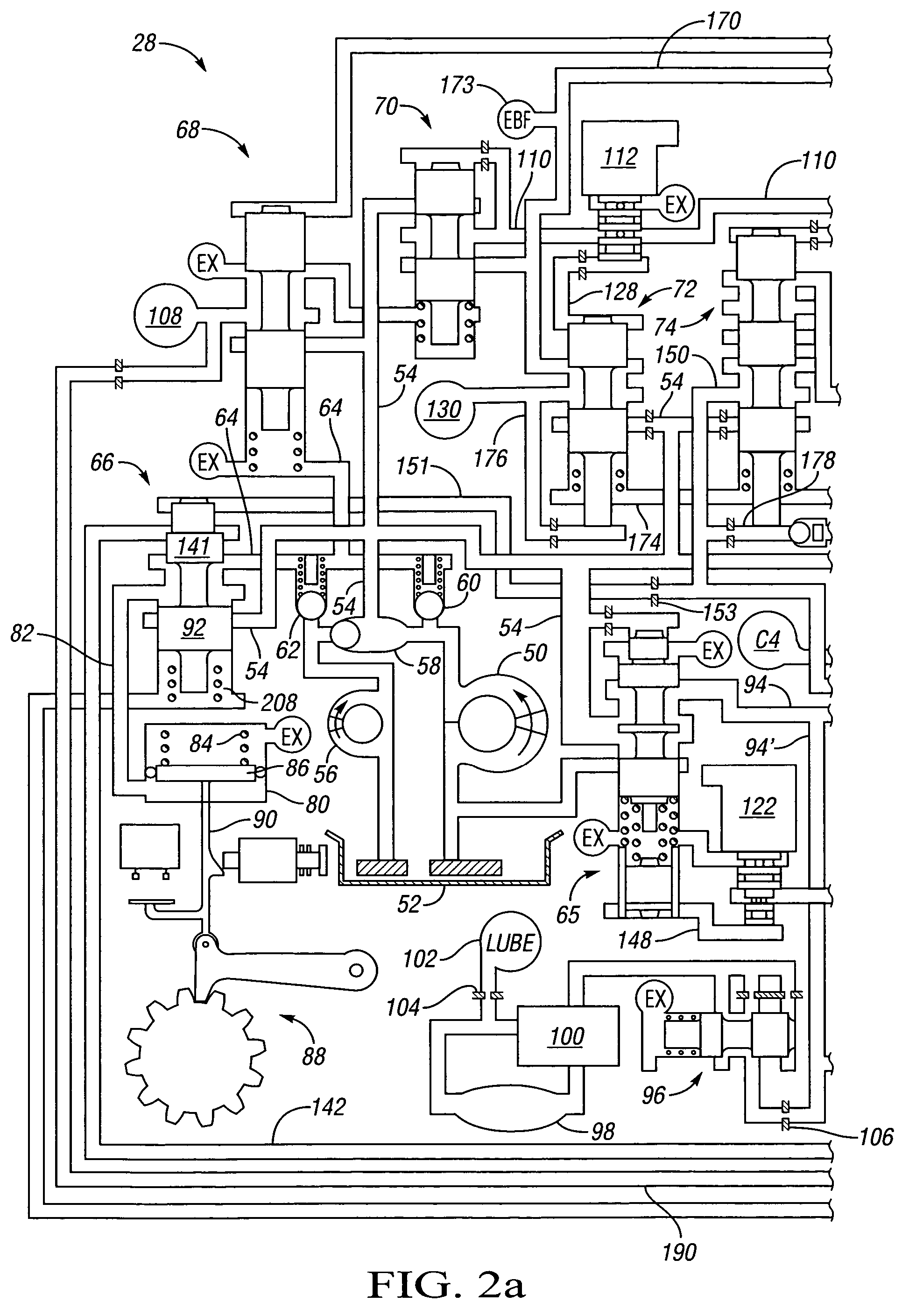 Multiplexed control system and method for an electrically variable hybrid transmission