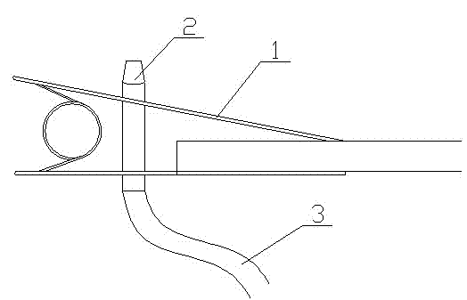 Heating device for cooling end of screw type energy-saving lamp