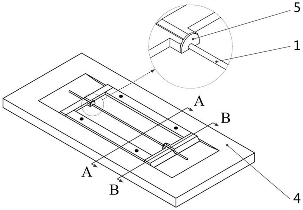 Method for embedding cable assembly into composite material through mold pressing