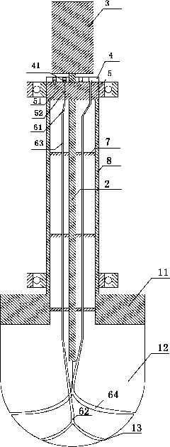 Gas bag polishing tool capable of initiatively distributing abrasive particles