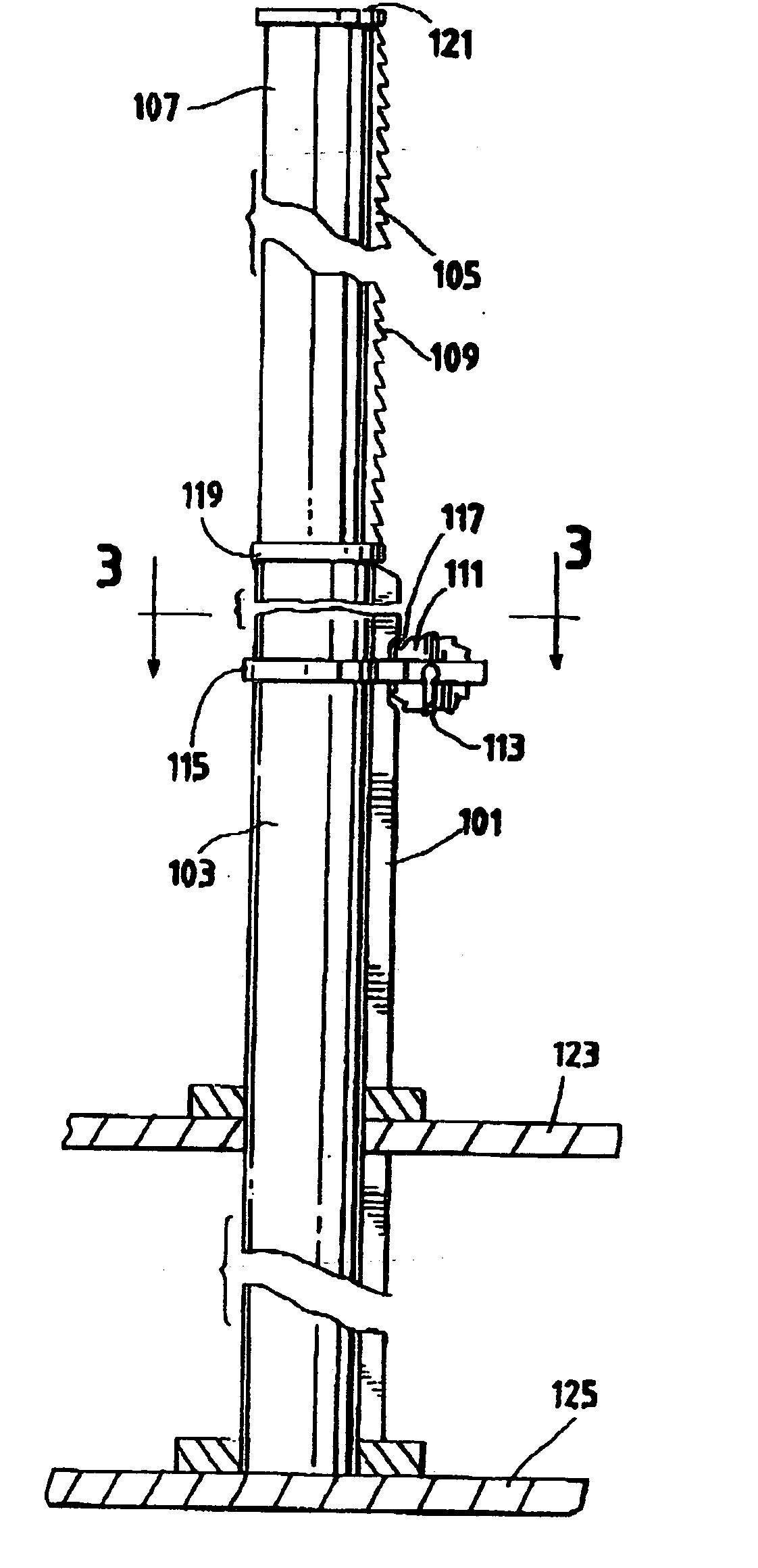 Extendable sailboat mast