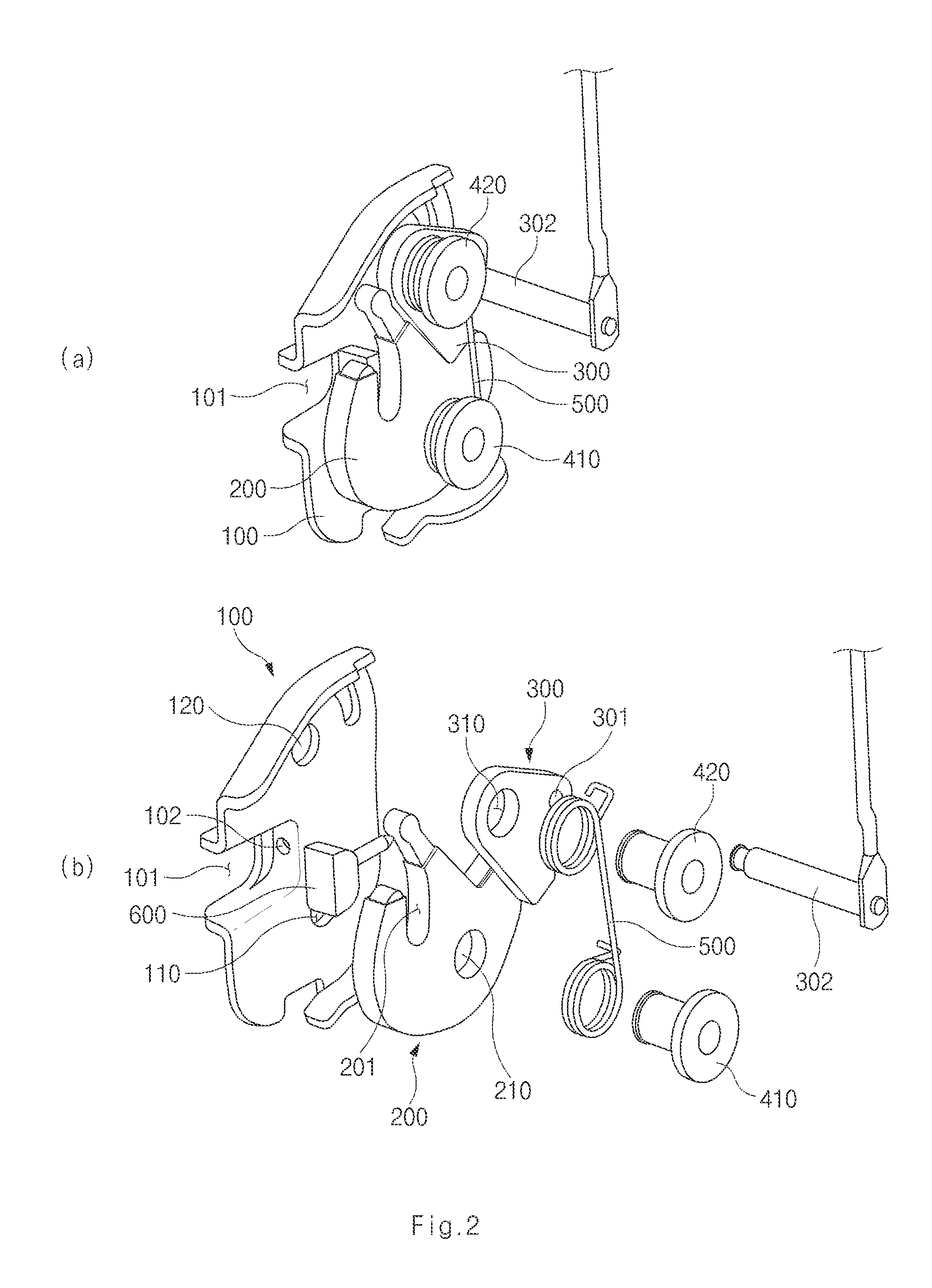 Seat latch structure