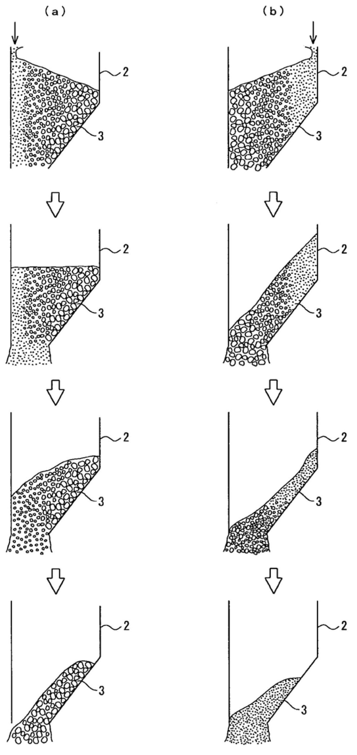 Material segregation apparatus for blast furnace top bunker