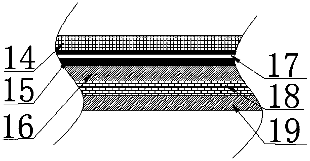 Nursing radiation-proof garment with anti-static and heat-dissipating device