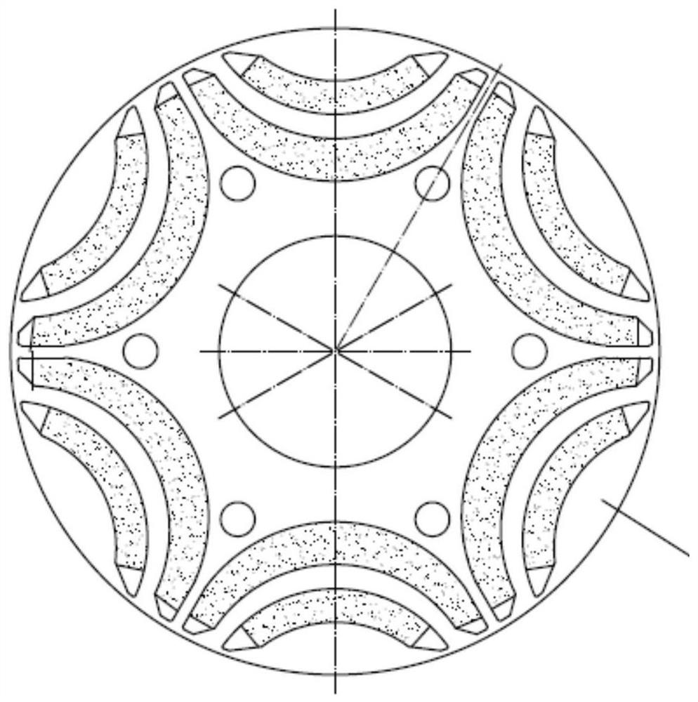 Rotor structure of self-starting hybrid excitation permanent magnet auxiliary reluctance motor and motor