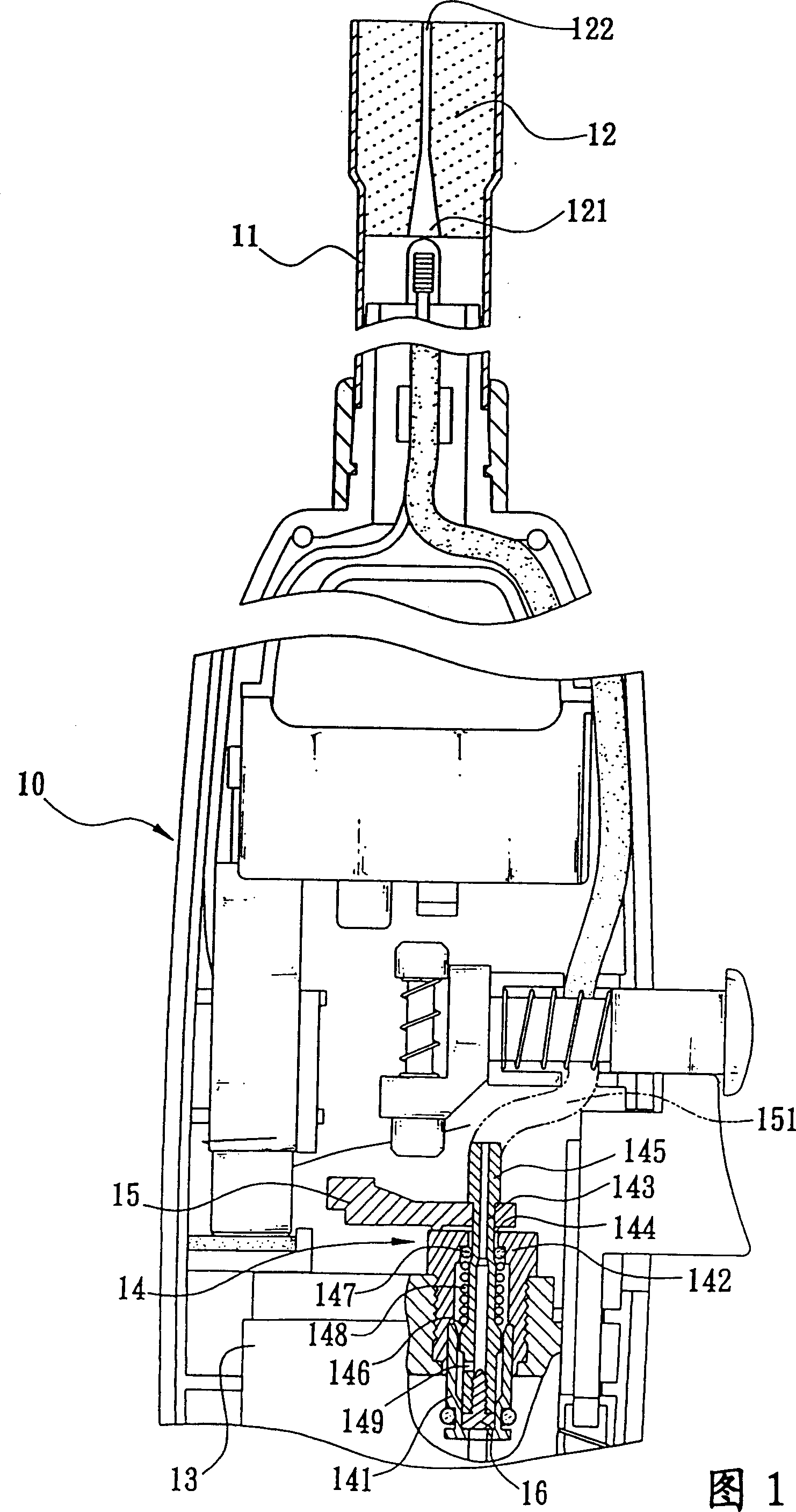 Leakage gas outlet valve