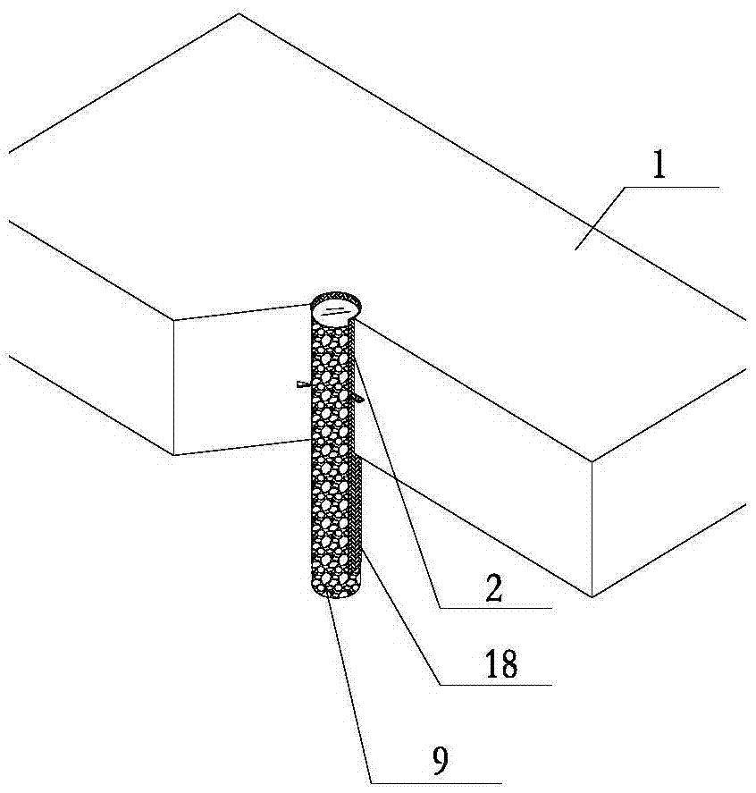 Multi-pass waterproof sealing method for dewatering well of mass raft foundation