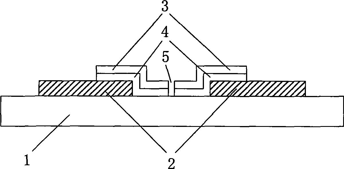 Construction of surface conductive field emission electronic source conductive film