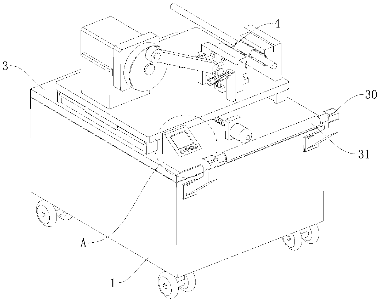 Automatic positioning jig for cable head welding