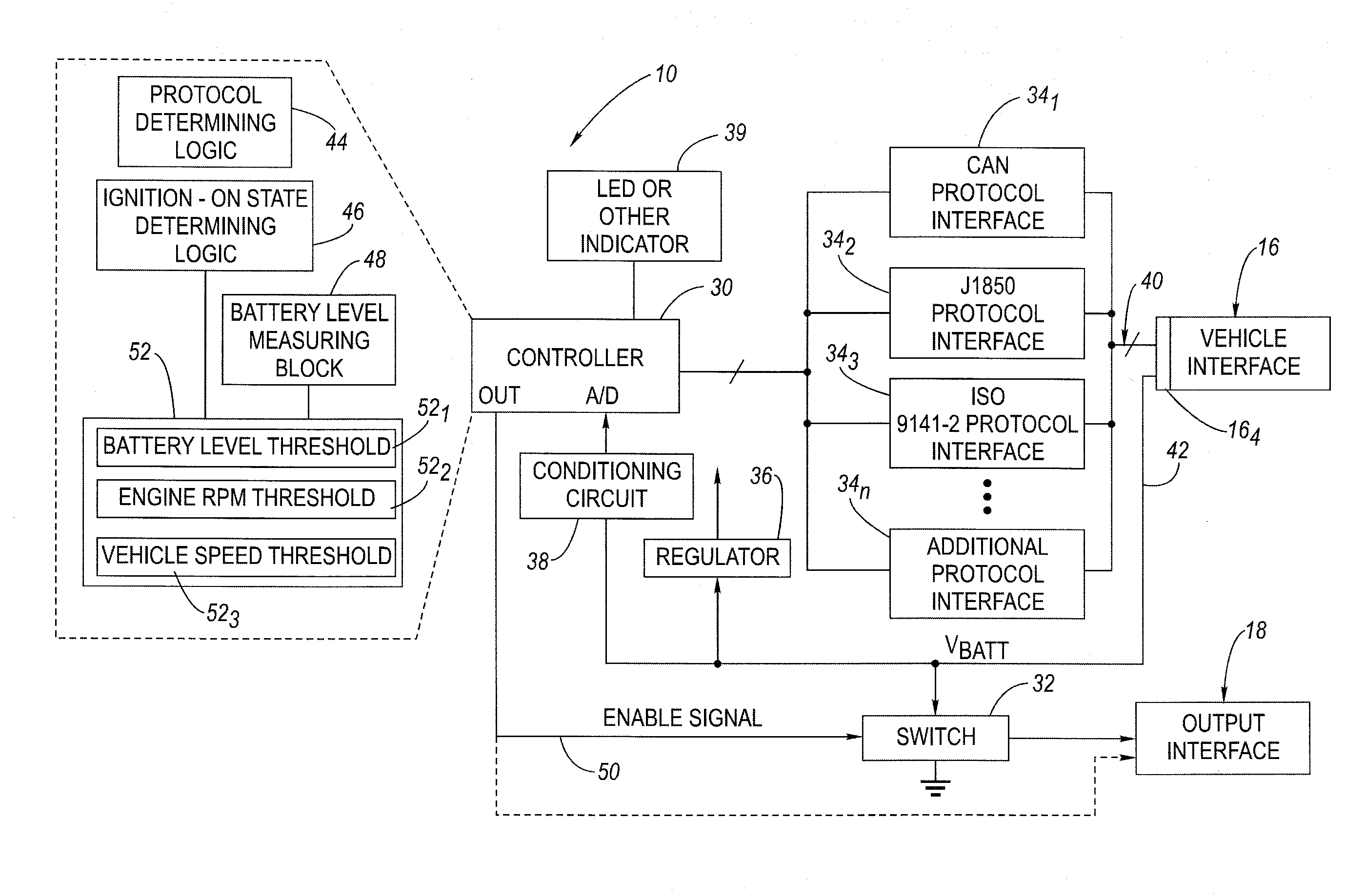 System and method for emulating vehicle ignition-switched power