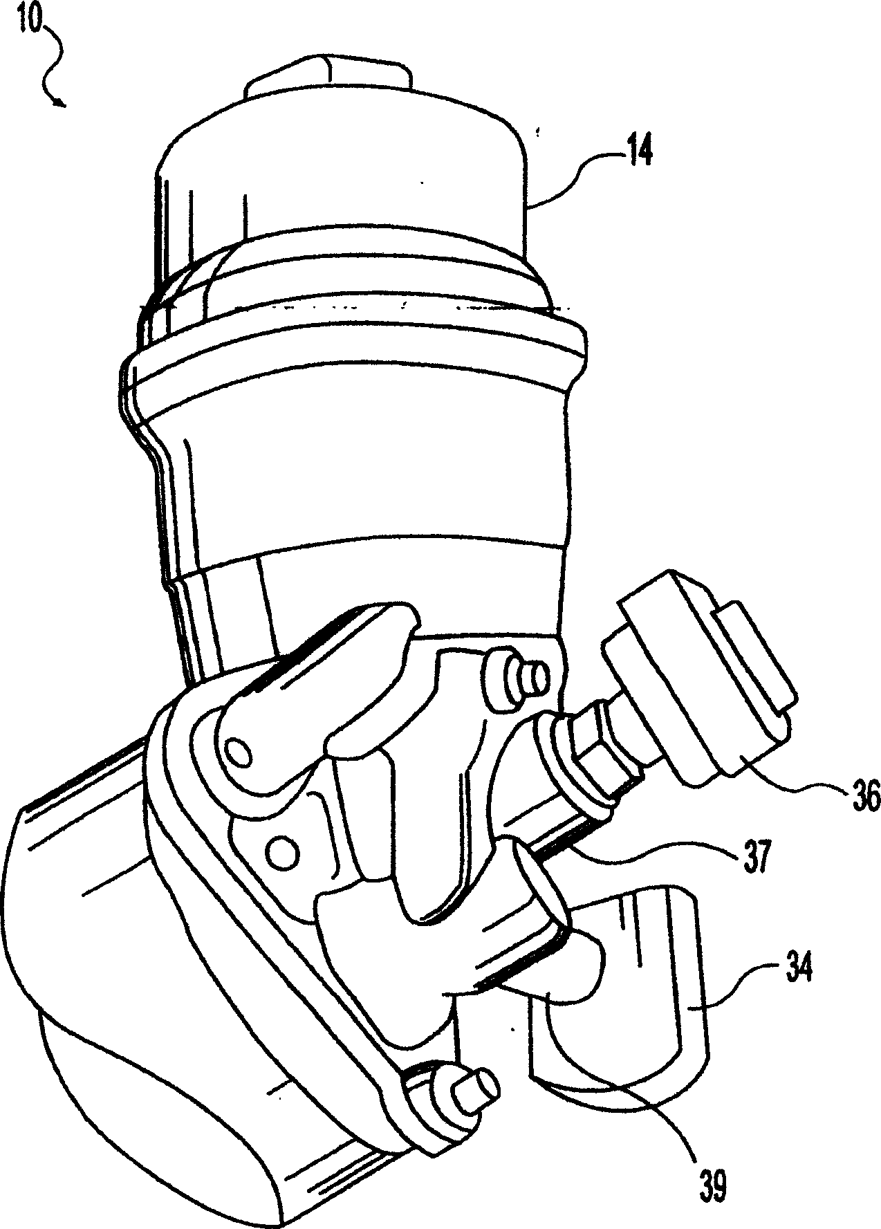 Device and method for monitoring state of filter element