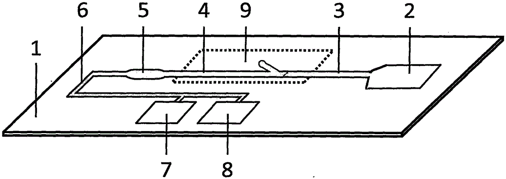 Magnetic particle direct chemiluminiscence microfluidic chip for whole blood sample testing