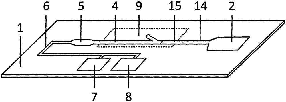 Magnetic particle direct chemiluminiscence microfluidic chip for whole blood sample testing