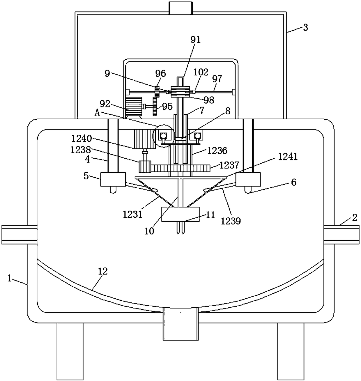 Cleaning device for metal mesh plate with rhombus mesh holes