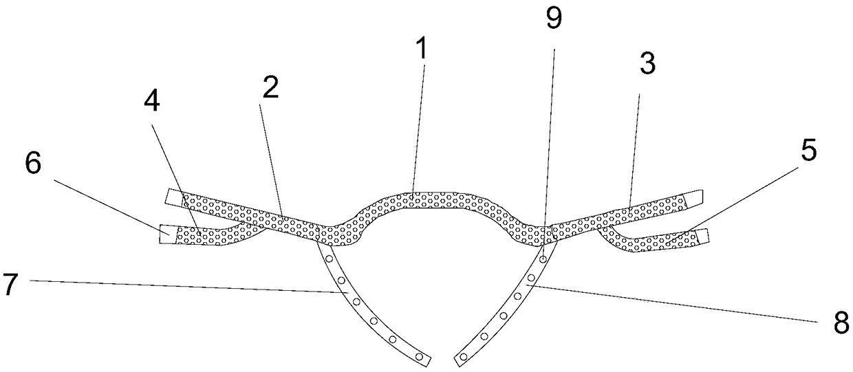 Micropore ventilation head band for mask