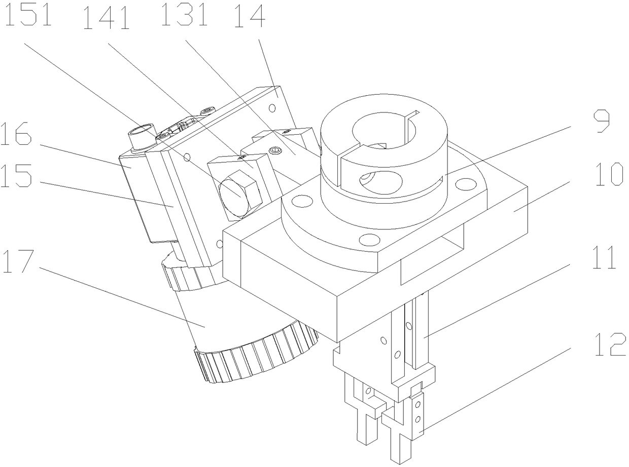 Robot-based electronic element hand-eye coordination plug-in mechanism