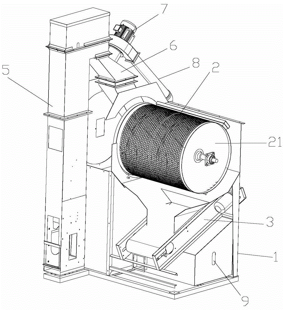 Rice roughing impurity remover and impurity removing method thereof