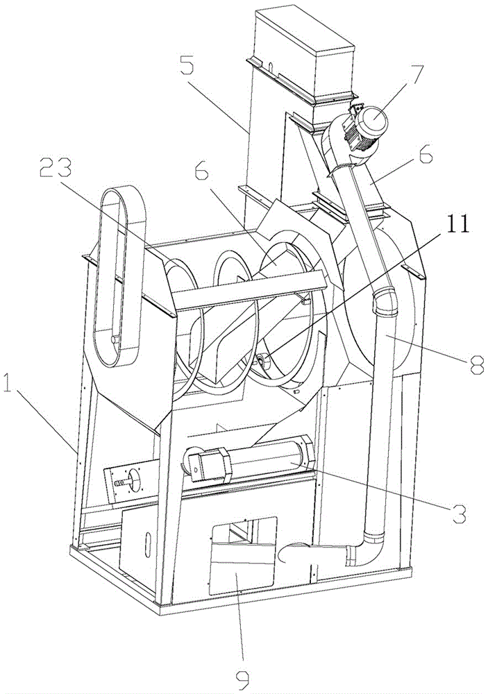 Rice roughing impurity remover and impurity removing method thereof