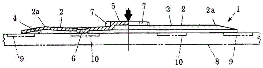 Movable contact for switching