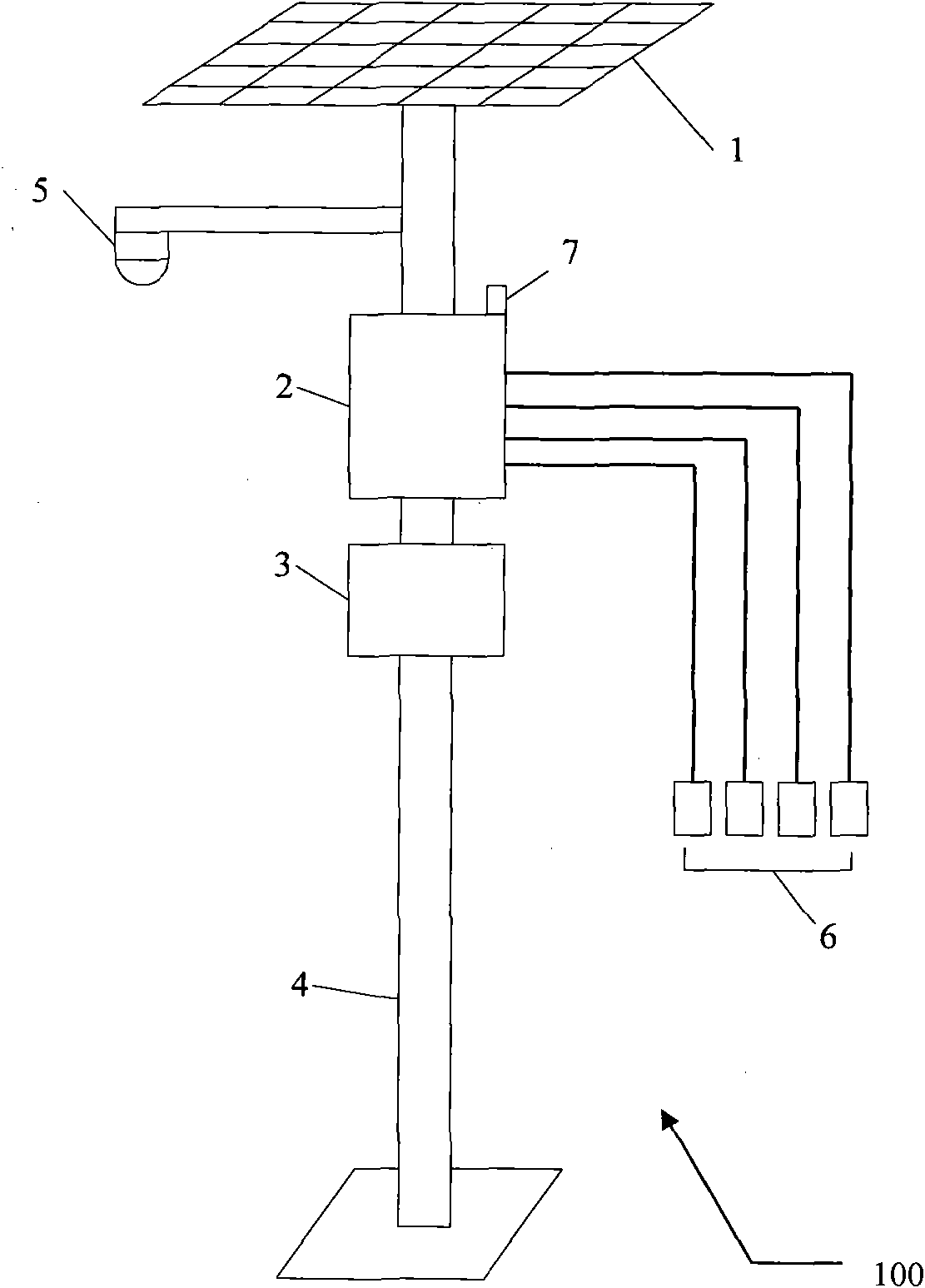 Invasive plant visual monitoring device based on 3G (3rd Generation Telecommunication) technology and network system thereof