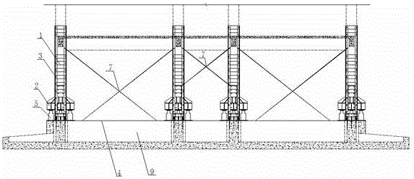 Steel slide way jacking building layer increasing device